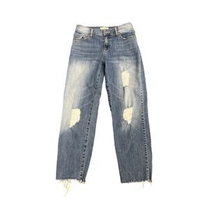 L.T.J. Letter to Juliet Distressed High Rise Women's Light Blue Jean Size‎ 24